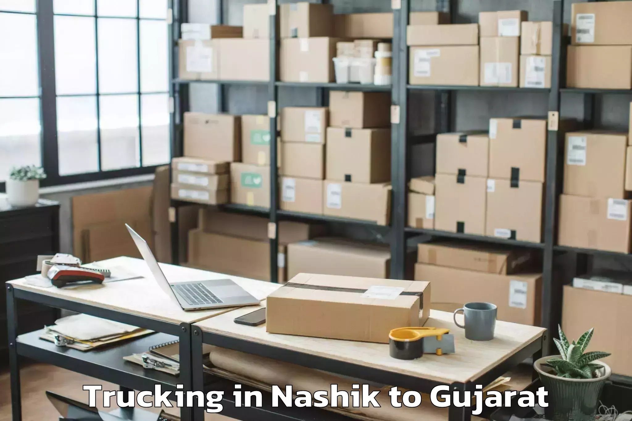 Easy Nashik to Thasra Trucking Booking